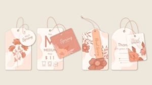 Anuncios De Etiquetas Y Perchas Florales De Primavera Vector Gratis 300x169