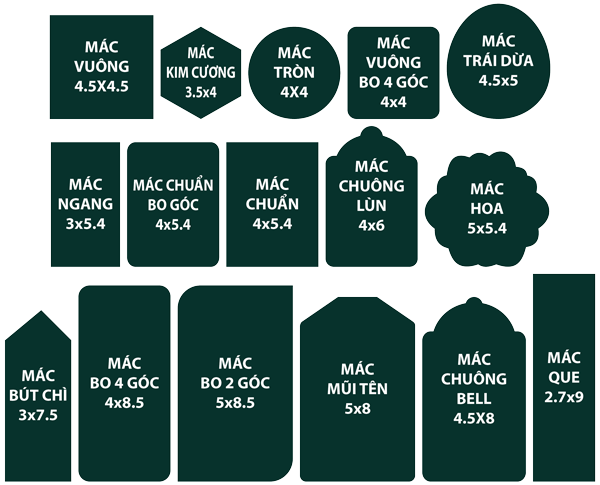 Nhãn mác, Tag treo quần áo Bang Quy Cach Mac Quan Ao