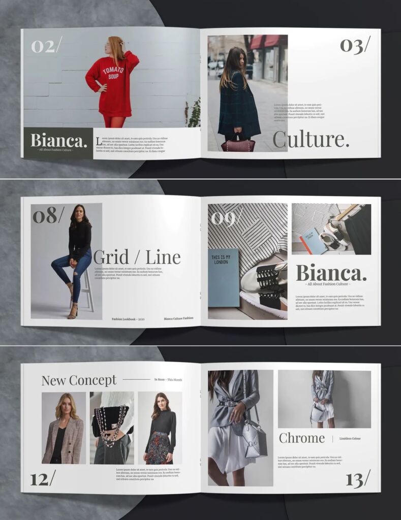 Fashion Catalog Template InDesign 789x1024