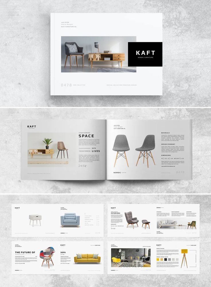 Furniture Catalog Template PSD 16 Pages
