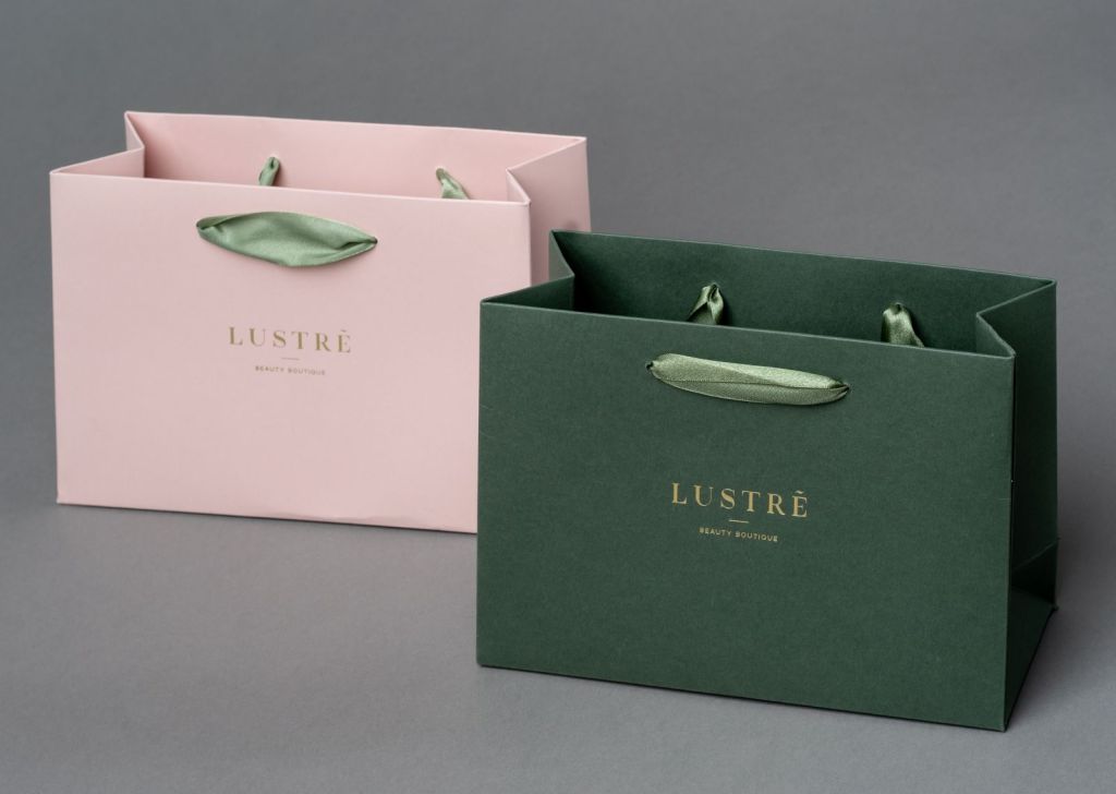 Luxury Ribbon Handle Unlaminated Paper Bags 1 1024x728