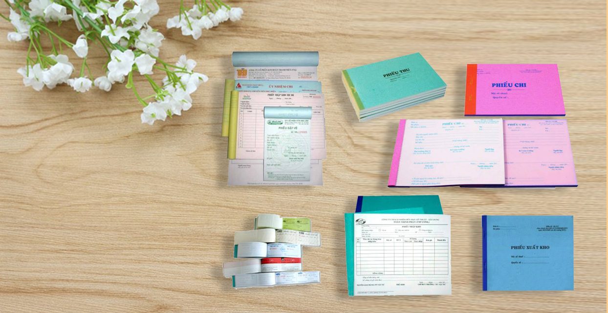 in hóa đơn, mẫu sổ sách kế toán