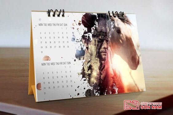 Thiết kế lịch độc quyền mẫu để bàn