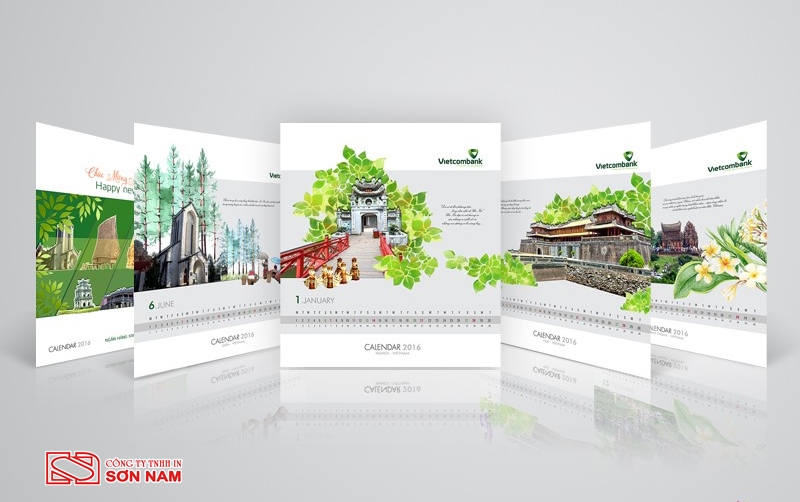 Thiet Ke Lich Doc Quyen Vietcombank In Son Nam